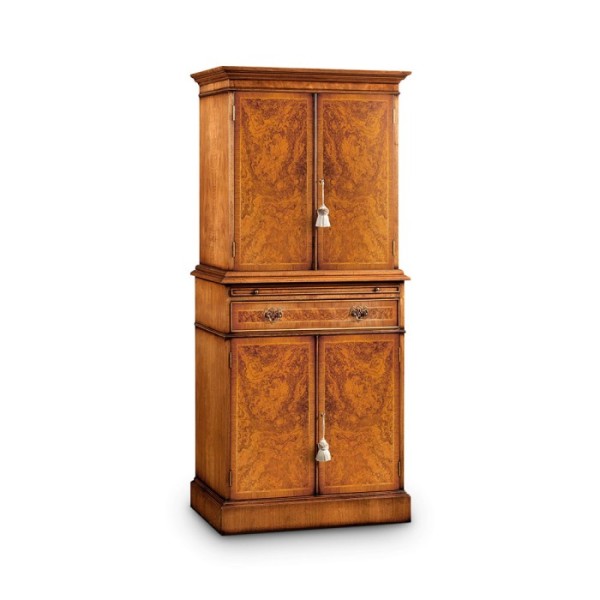 AMC 63 Burr Walnut Wine Cabinet