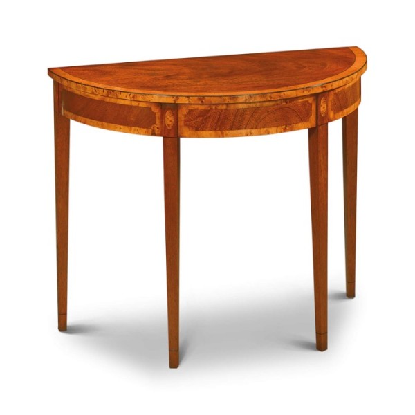AMC 26 Demi Lune Console Mahogany with Yew