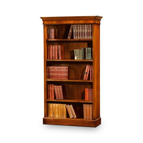 AMC 106 Tall Open Bookcase Mahogany