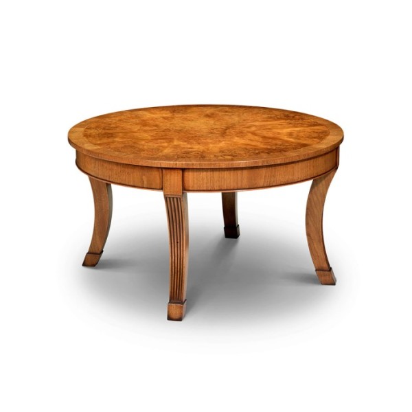 AMC 280 Circular Coffee Table Burr Walnut