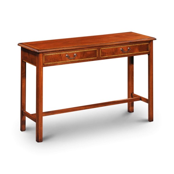 AMC 37 2 Drawer Console Mahogany with Satin inlay