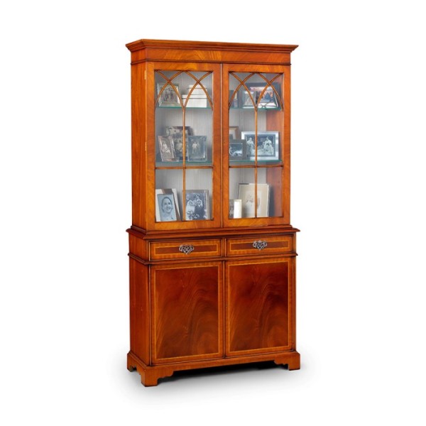 AMC 84 2 Door Bookcase Mahogany with Satin