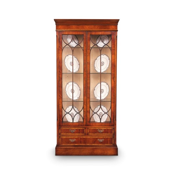 AMC 97 Display Cabinet Mahogany with Satin Inlay