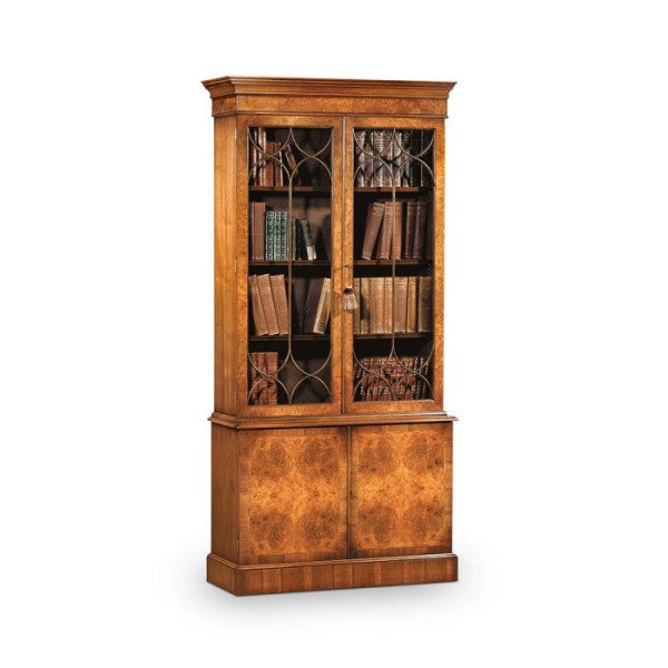 AMC 98 2 Door Bookcase Burr Walnut