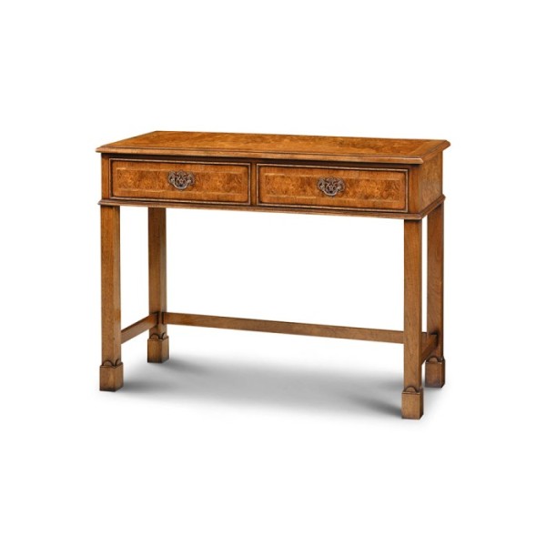 AMC 296 2 Drawer Console Burr Walnut