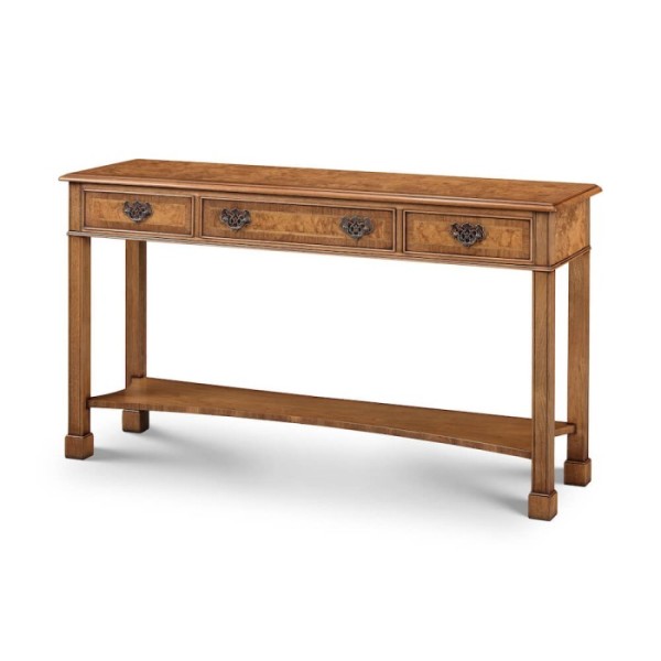 AMC 315 3 Drawer Console Burr Walnut