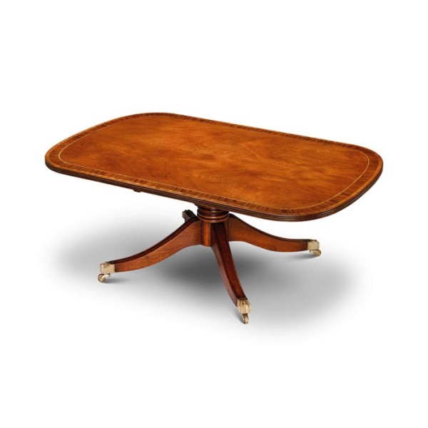 W 186 Regency Coffee Table Mahogany with Satin Inlay,