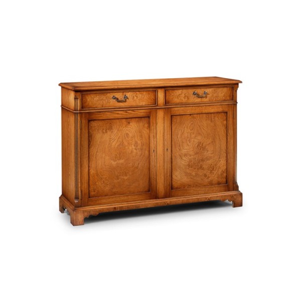 AMC44 2 Door Sideboard with Canted Ends Burr Oak