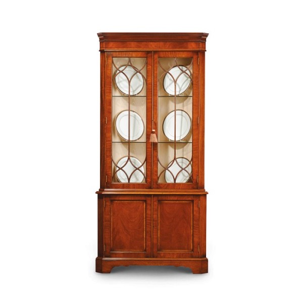 AMC 102 Double Corner Cabinet Mahogany with Satin Inlay