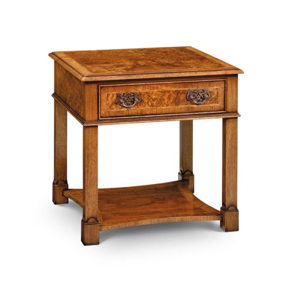 AMC 290 End Table Burr Walnut