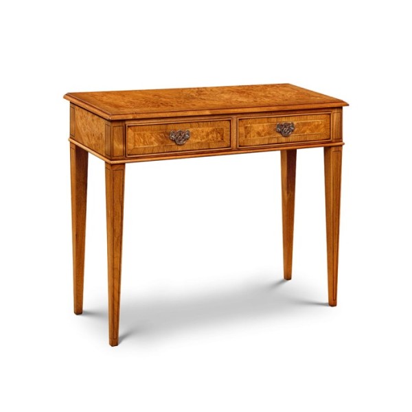 AMC 68 2 Drawer Console Burr Walnut