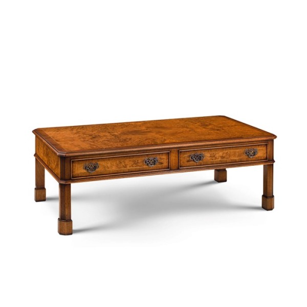 AMC 301 2 Drawer Coffee-Table Burr Walnut