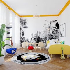 子供部屋　カラフル　トリコロール